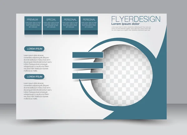 Gabarit panneau d'affichage conception orientation paysage — Image vectorielle