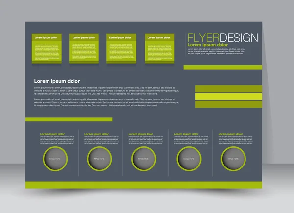 Modelo de cartaz orientação da paisagem de design — Vetor de Stock