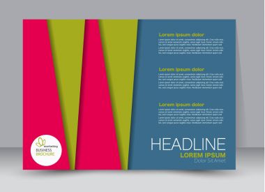 Pano şablonu tasarım yatay yönlendirme