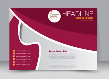 Pano şablonu tasarım yatay yönlendirme