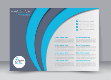 Pano şablonu tasarım yatay yönlendirme