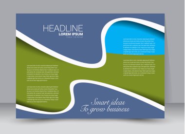 Pano şablonu tasarım yatay yönlendirme