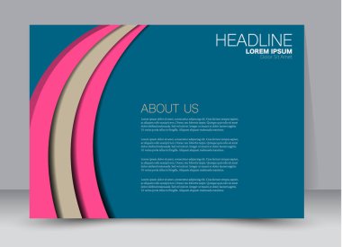 Pano şablonu tasarım yatay yönlendirme