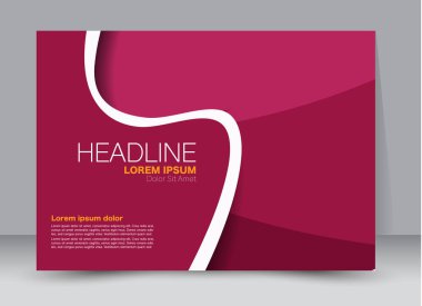 Pano şablonu tasarım yatay yönlendirme