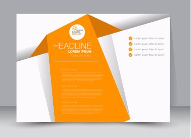 Pano şablonu tasarım yatay yönlendirme