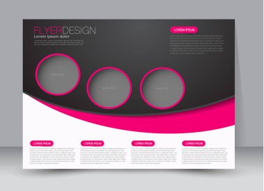 Pano şablonu tasarım yatay yönlendirme