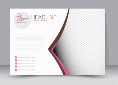 Pano şablonu tasarım yatay yönlendirme