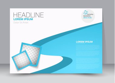 Pano şablonu tasarım yatay yönlendirme