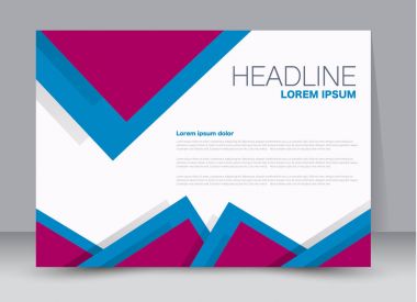 Pano şablonu tasarım yatay yönlendirme