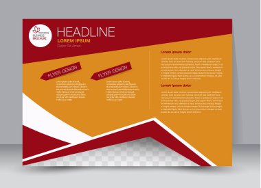 Pano şablonu tasarım yatay yönlendirme