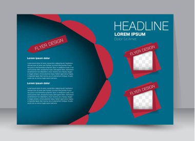 Pano şablonu tasarım yatay yönlendirme