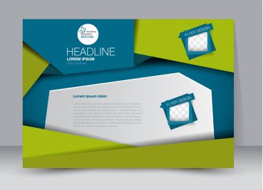 Pano şablonu tasarım yatay yönlendirme