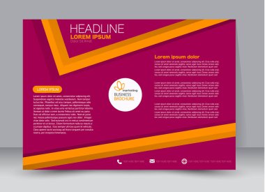 Pano şablonu tasarım yatay yönlendirme