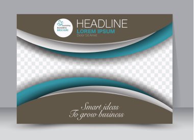 Pano şablonu tasarım yatay yönlendirme