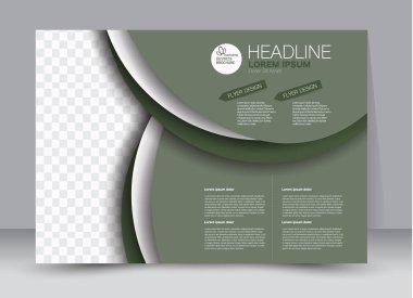 Pano şablonu tasarım yatay yönlendirme