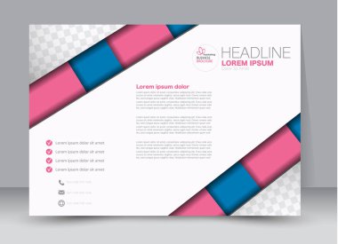 Pano şablonu tasarım yatay yönlendirme