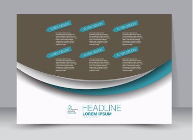 Pano şablonu tasarım yatay yönlendirme