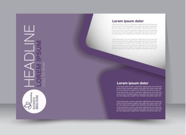 Pano şablonu tasarım yatay yönlendirme