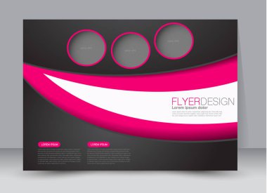 Pano şablonu tasarım yatay yönlendirme