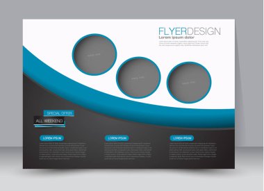 Pano şablonu tasarım yatay yönlendirme