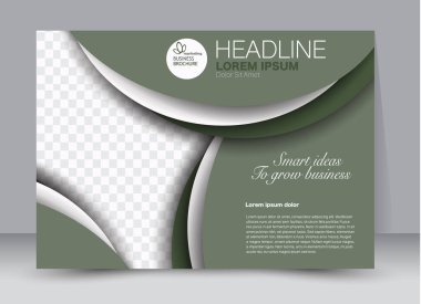 Pano şablonu tasarım yatay yönlendirme