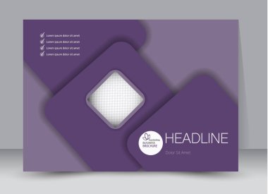 Pano şablonu tasarım yatay yönlendirme