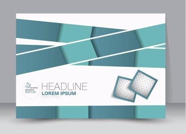 Pano şablonu tasarım yatay yönlendirme