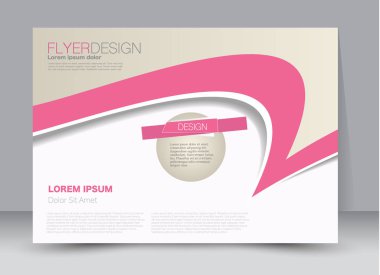 Pano şablonu tasarım yatay yönlendirme