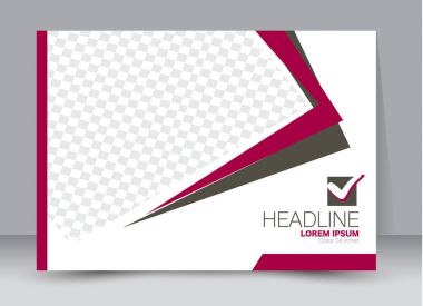 Pano şablonu tasarım yatay yönlendirme