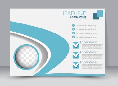 Pano şablonu tasarım yatay yönlendirme