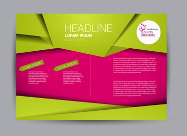 Pano şablonu tasarım yatay yönlendirme