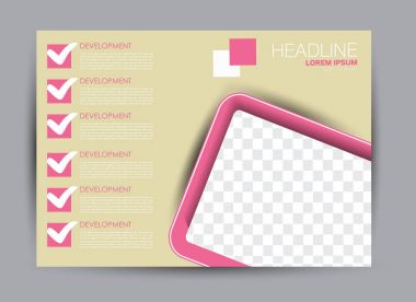 Pano şablonu tasarım yatay yönlendirme