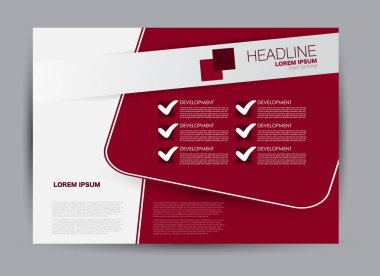 Pano şablonu tasarım yatay yönlendirme