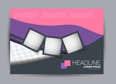 Pano şablonu tasarım yatay yönlendirme