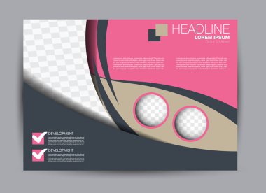 Pano şablonu tasarım yatay yönlendirme