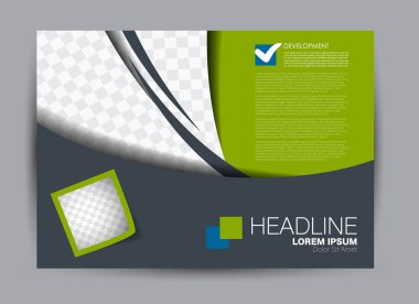 Pano şablonu tasarım yatay yönlendirme