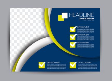 Pano şablonu tasarım yatay yönlendirme