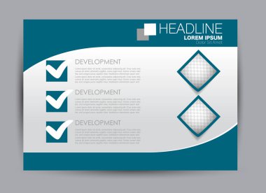 Pano şablonu tasarım yatay yönlendirme