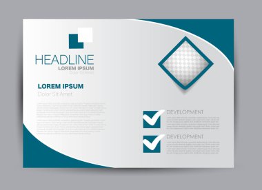 Pano şablonu tasarım yatay yönlendirme