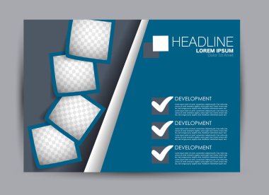 Pano şablonu tasarım yatay yönlendirme