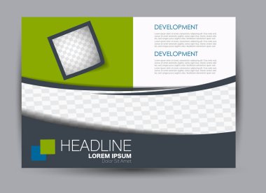 Pano şablonu tasarım yatay yönlendirme