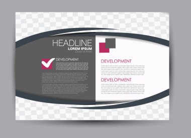 Pano şablonu tasarım yatay yönlendirme