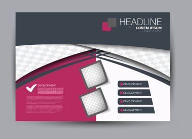 Pano şablonu tasarım yatay yönlendirme