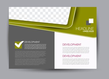 Pano şablonu tasarım yatay yönlendirme