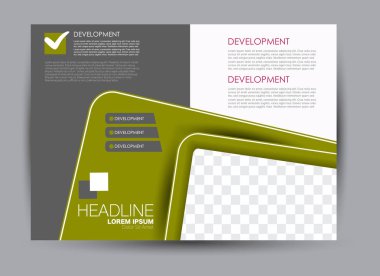 Pano şablonu tasarım yatay yönlendirme