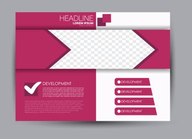 Pano şablonu tasarım yatay yönlendirme