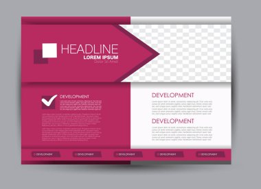 Pano şablonu tasarım yatay yönlendirme