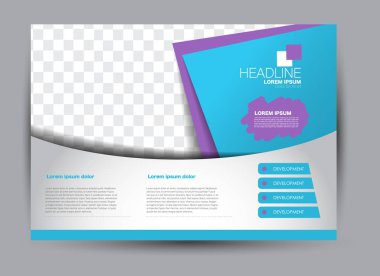 Pano şablonu tasarım yatay yönlendirme