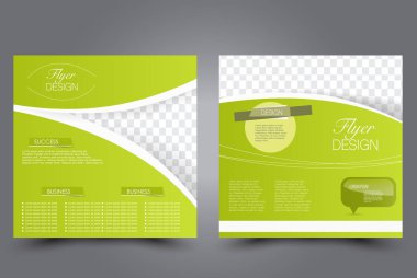 Kare flyer şablonu. Broşür tasarımı. Yıllık rapor poster