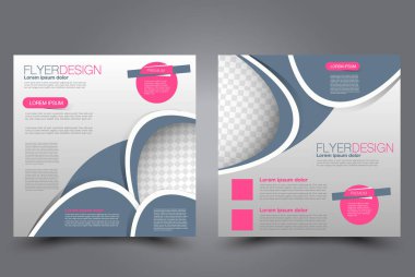 Kare flyer şablonu. Broşür tasarımı. Yıllık rapor poster